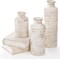 Set of 3 Rustic Ceramic Vases – Modern Farmhouse Decorative Vase Set for Home, Table & Mantel Décor